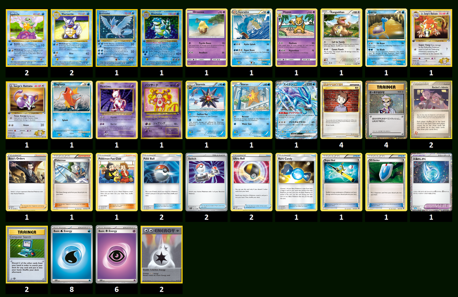 Blastoise Deck